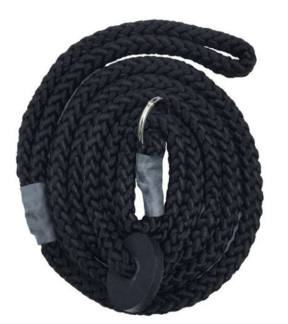 Huvudbild Retrieverkoppel Nylon Svart Längd ca 150 cm Diameter 8 mm