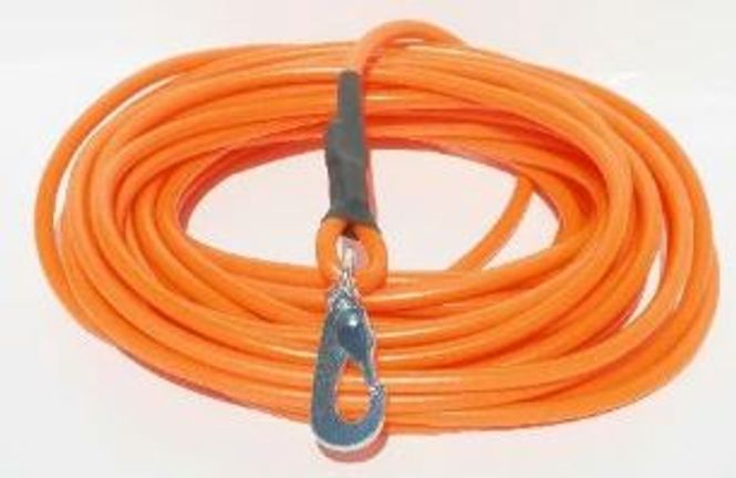 Huvudbild Spårlina 15 m Diameter 7 mm Plastlina med repkärna Orange
