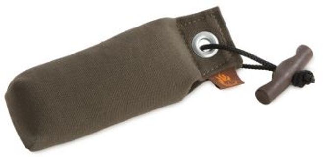 Huvudbild Tygdummy Ca 150 g Khaki Plasthandtag Totallängd utan handtag ca 15,5 cm Diameter ca 5 cm